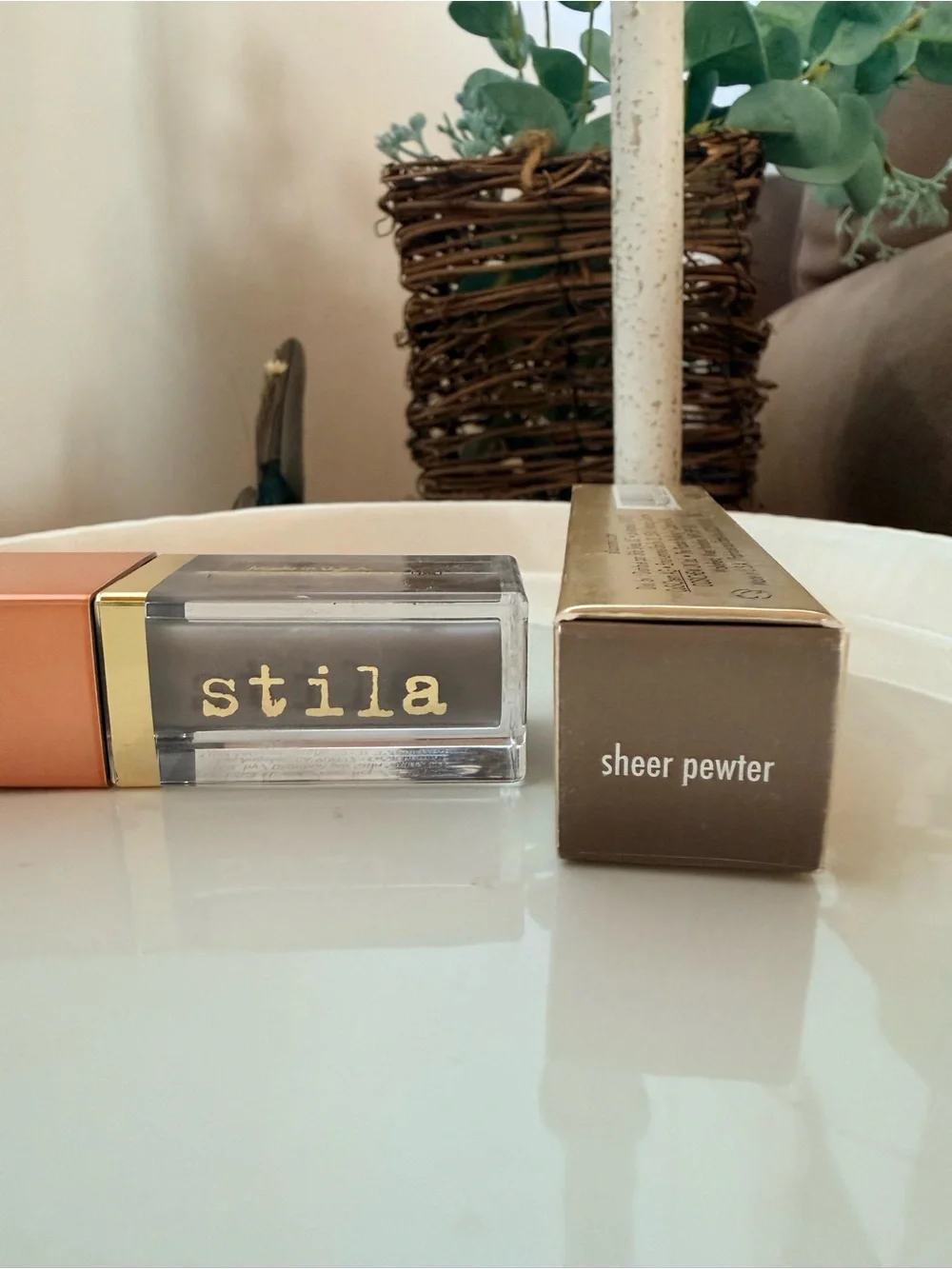 Stila Suede Shade Liquid Eye Shadow in Sheer Pewter - NEW